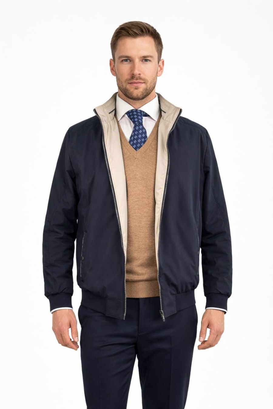 Cazadora Tropos Reversible Azul