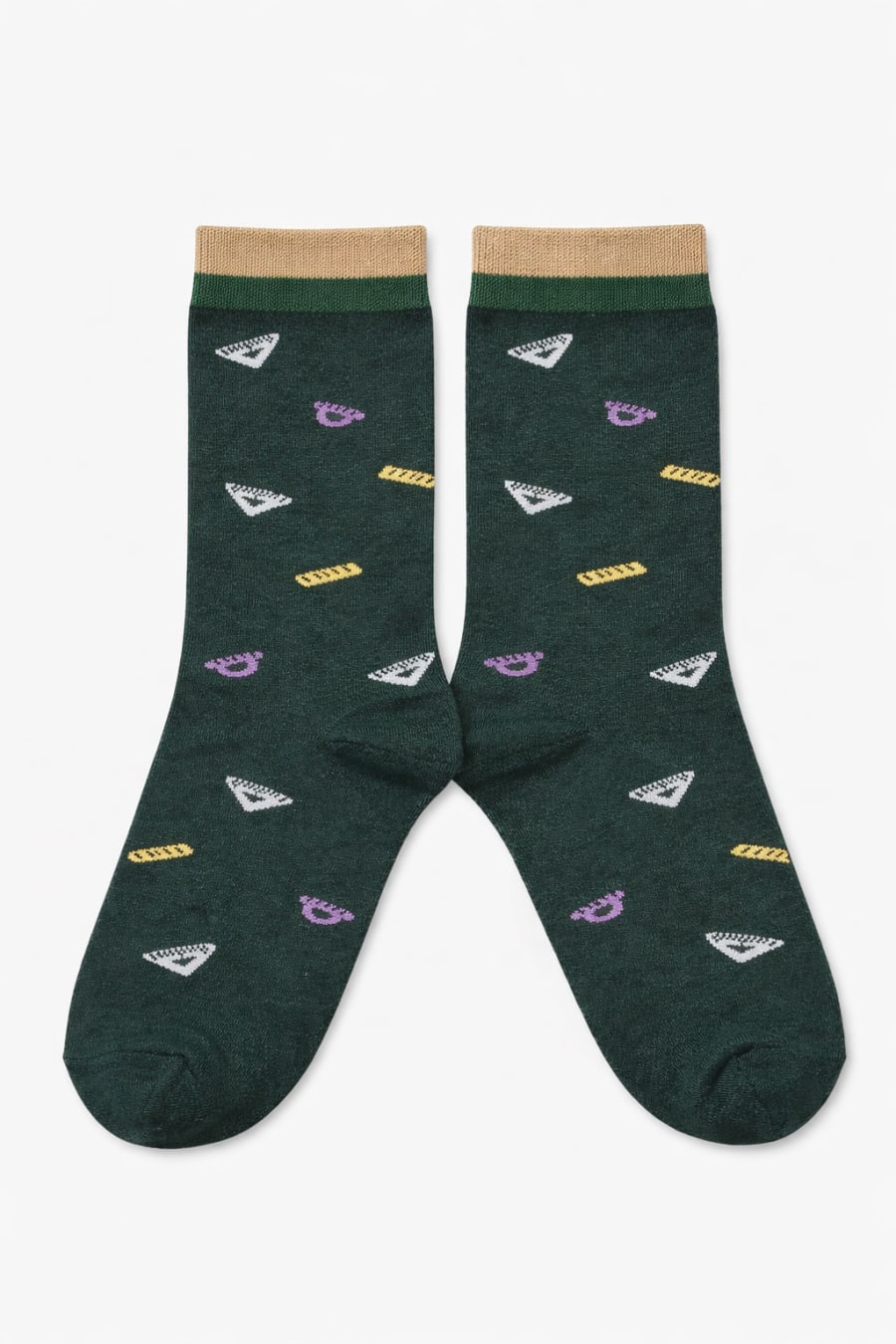 Calcetín reglas verde