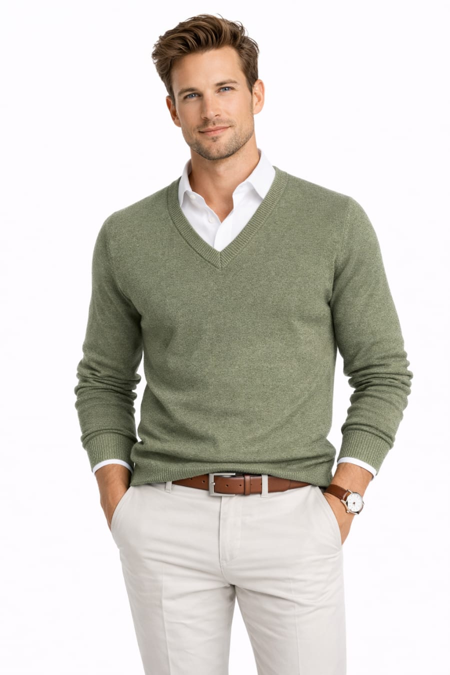 Jersey de pico Lupi verde cacería