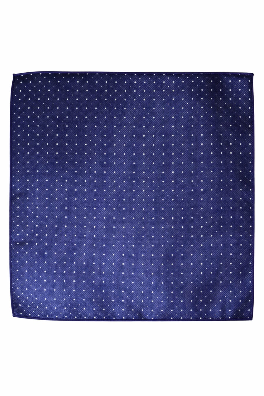 Pañuelo de bolsillo marino con punto blanco