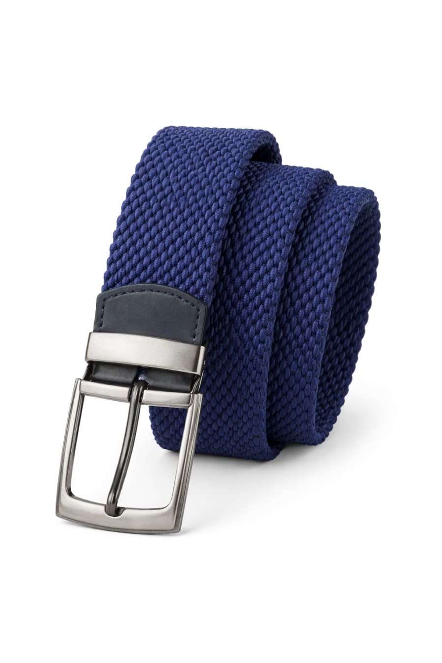 Cinturón elástico reversible Leo azul y verde