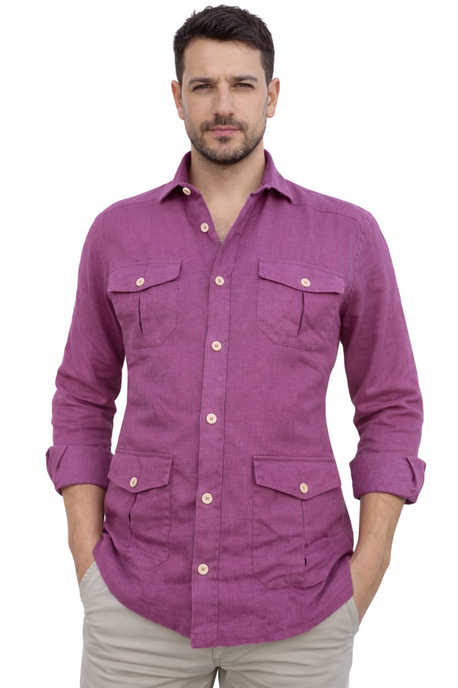 Sahariana lino berenjena