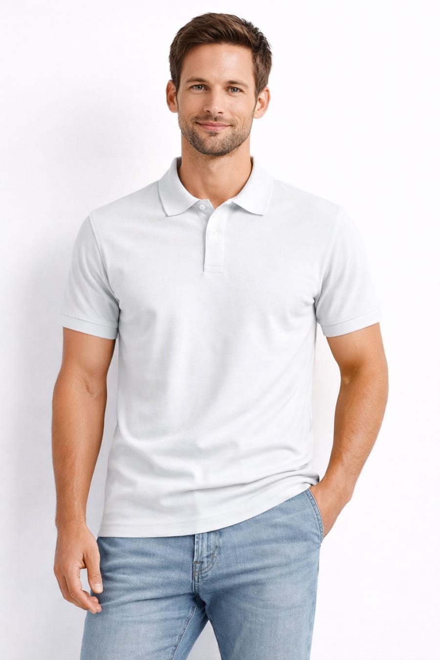 Polo Urban manga corta blanco