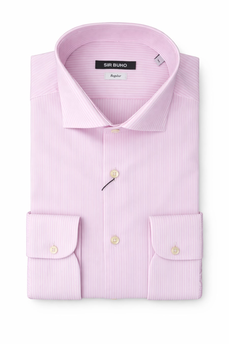 Camisa de vestir Sir Buho rayas rosas y blancas