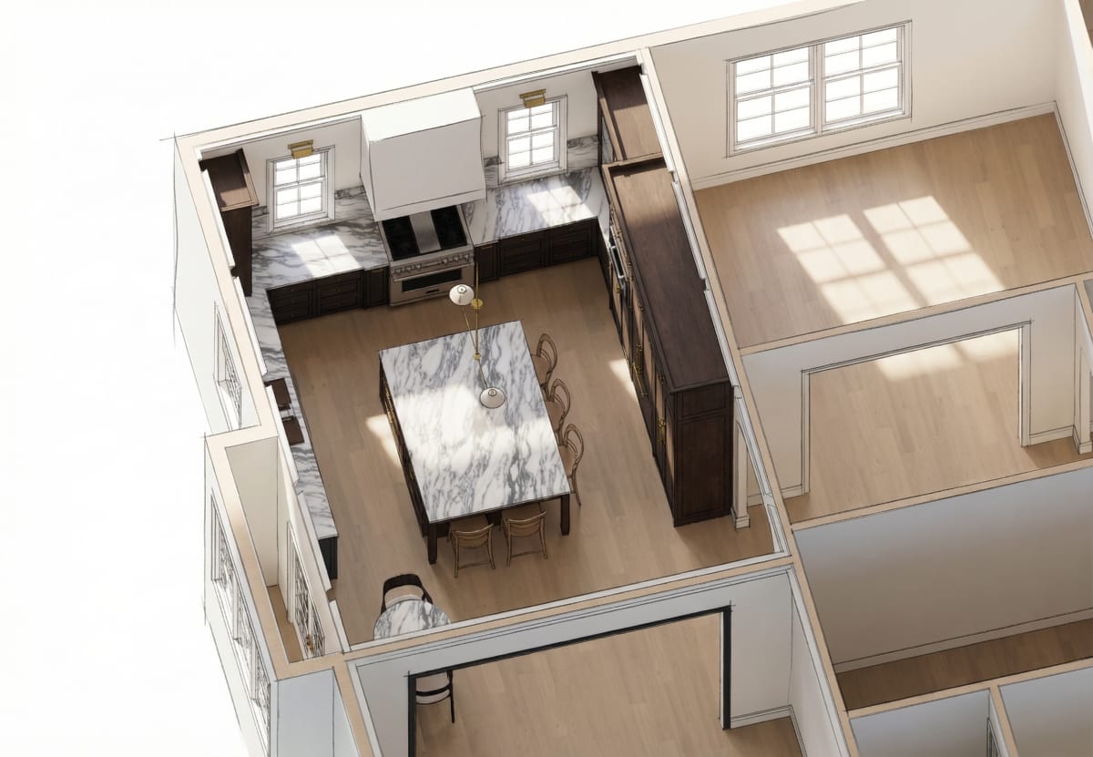 3D kitchen design