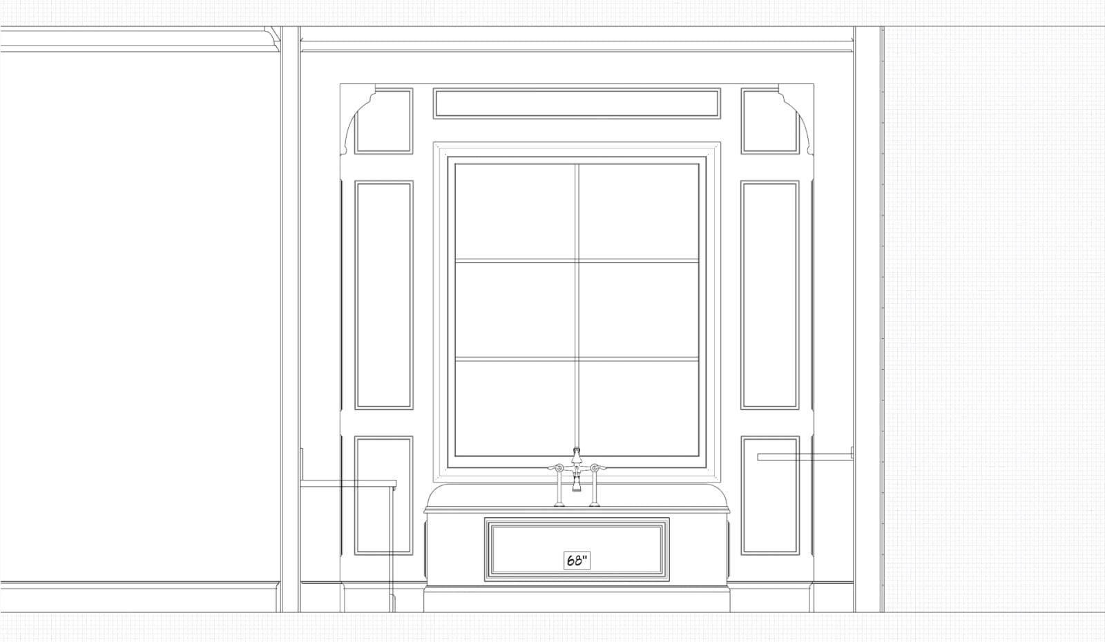 Bouterie Bathroom drawing