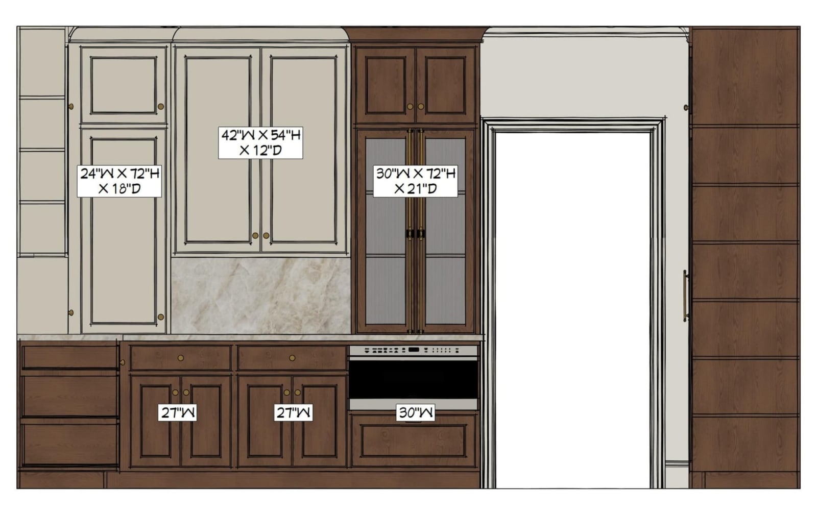 Doudi Kitchen drawing