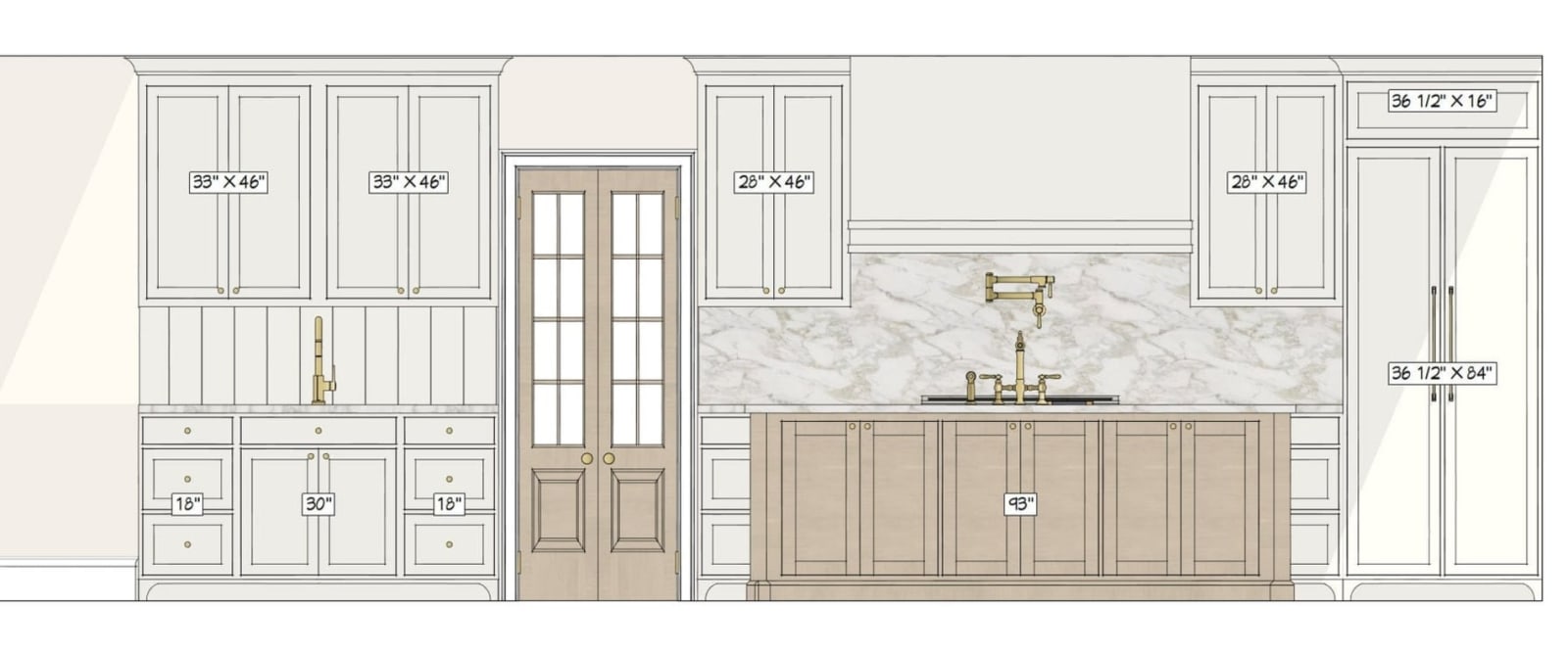 Holmes Kitchen drawing