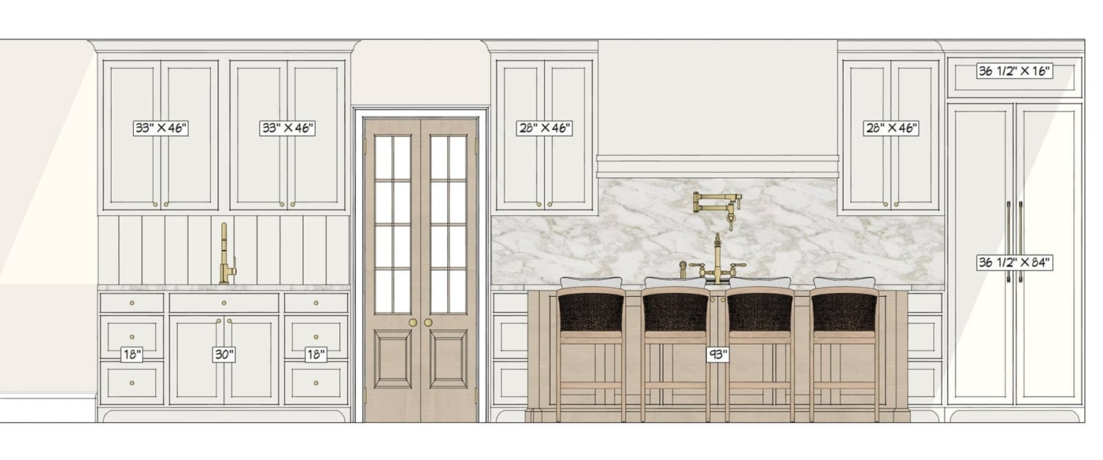 Holmes Kitchen drawing