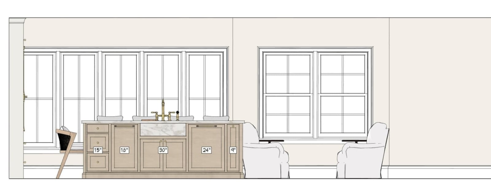 Holmes Kitchen drawing