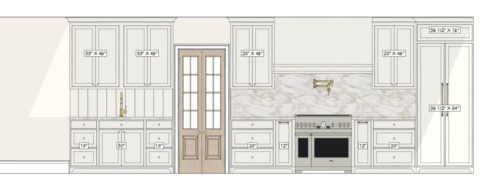 Holmes Kitchen drawing