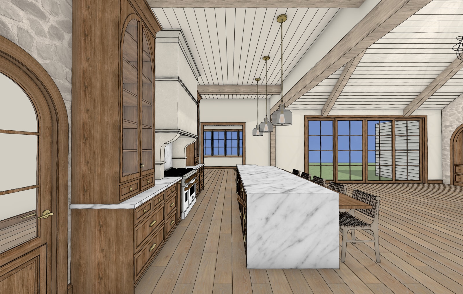 McMullin Kitchen 3D view
