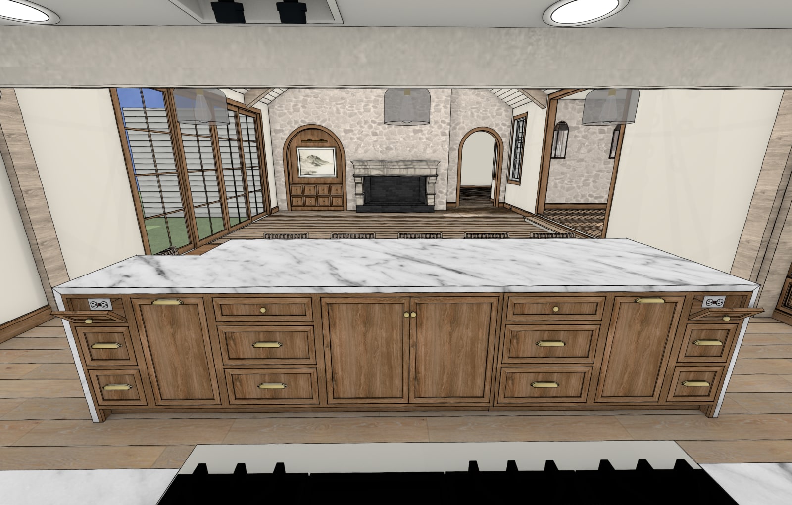 McMullin Kitchen 3D view