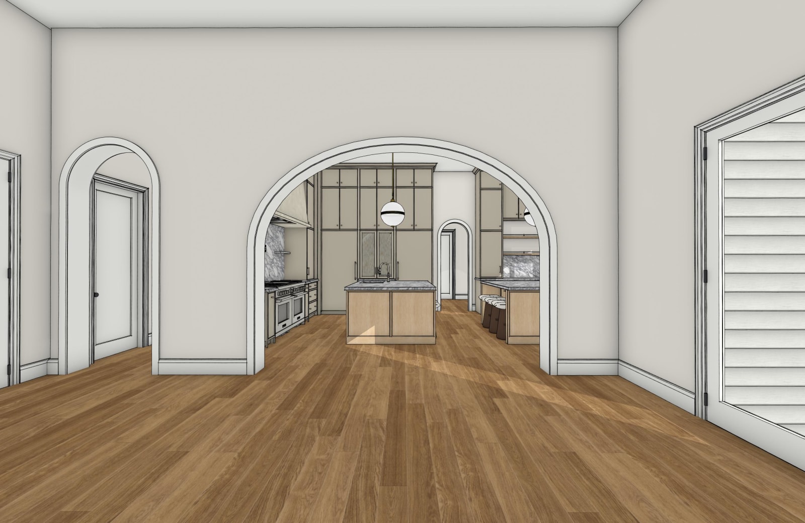 Sames Kitchen 3D view
