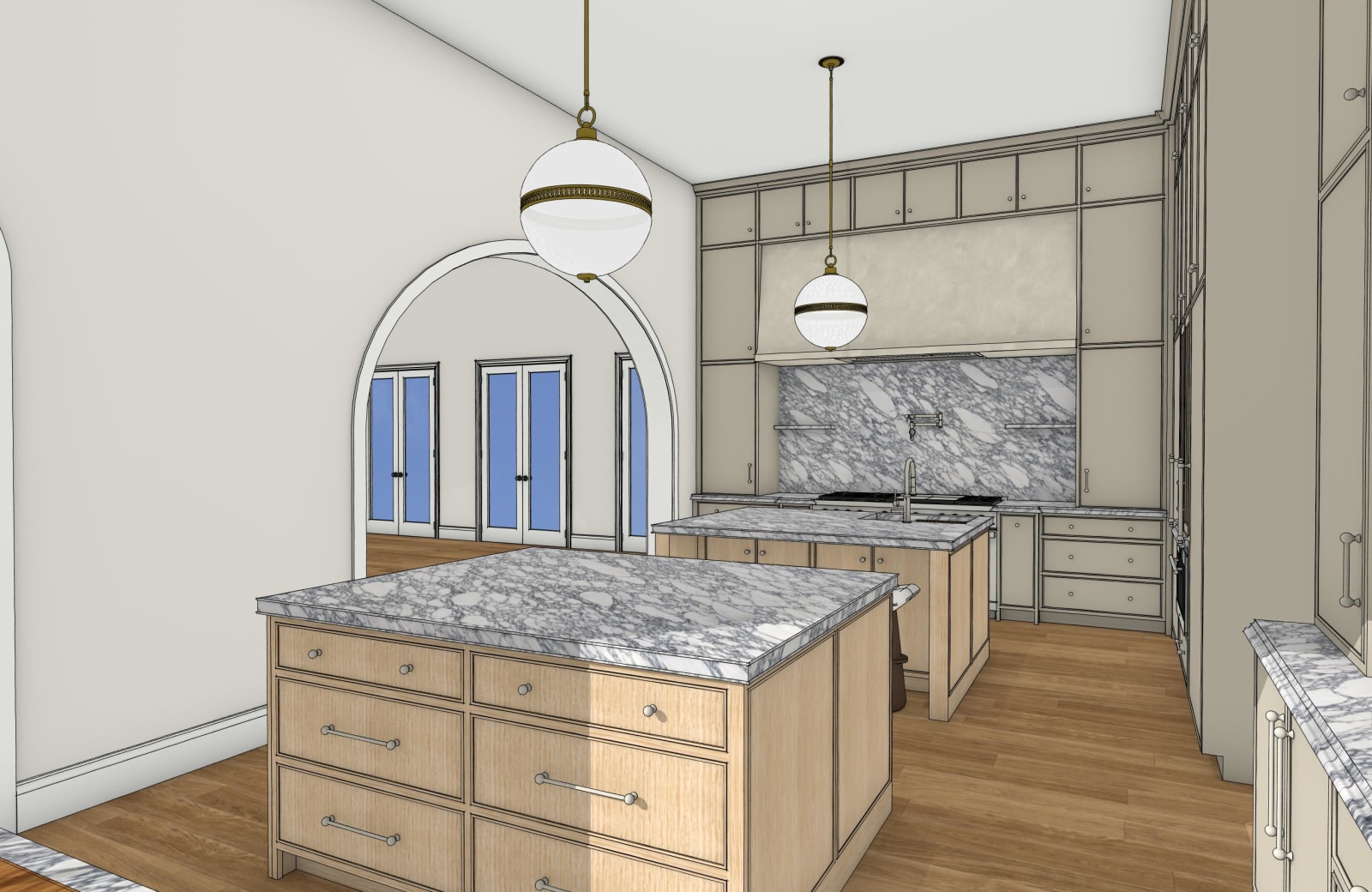Sames Kitchen 3D view