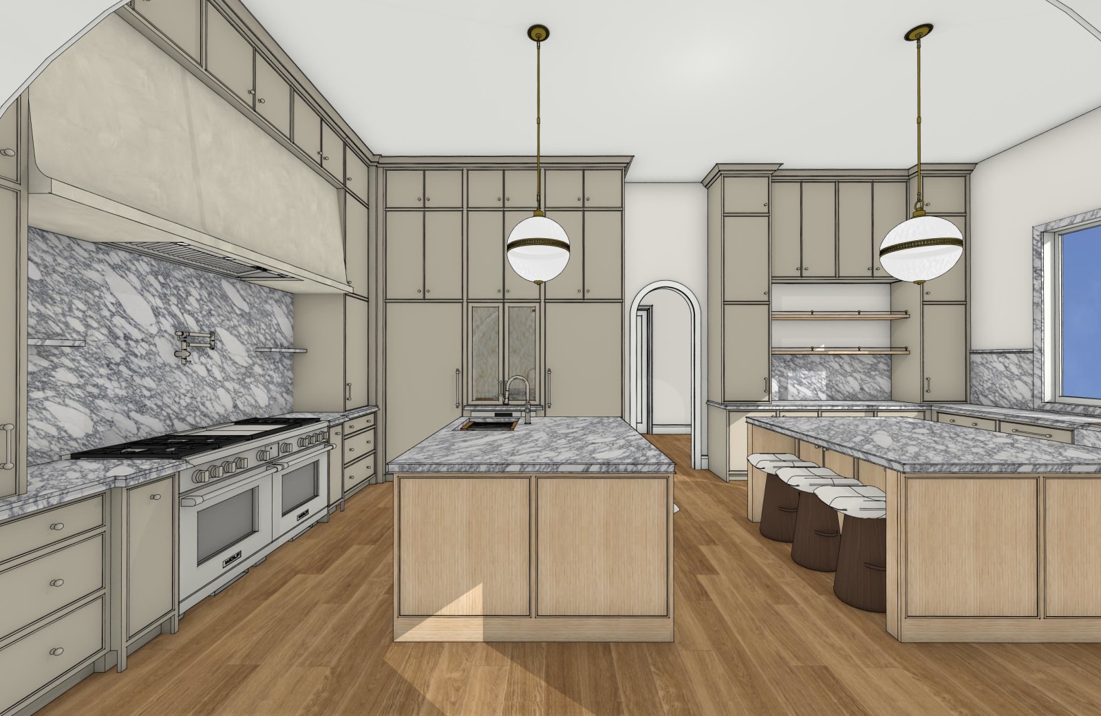 Sames Kitchen 3D view