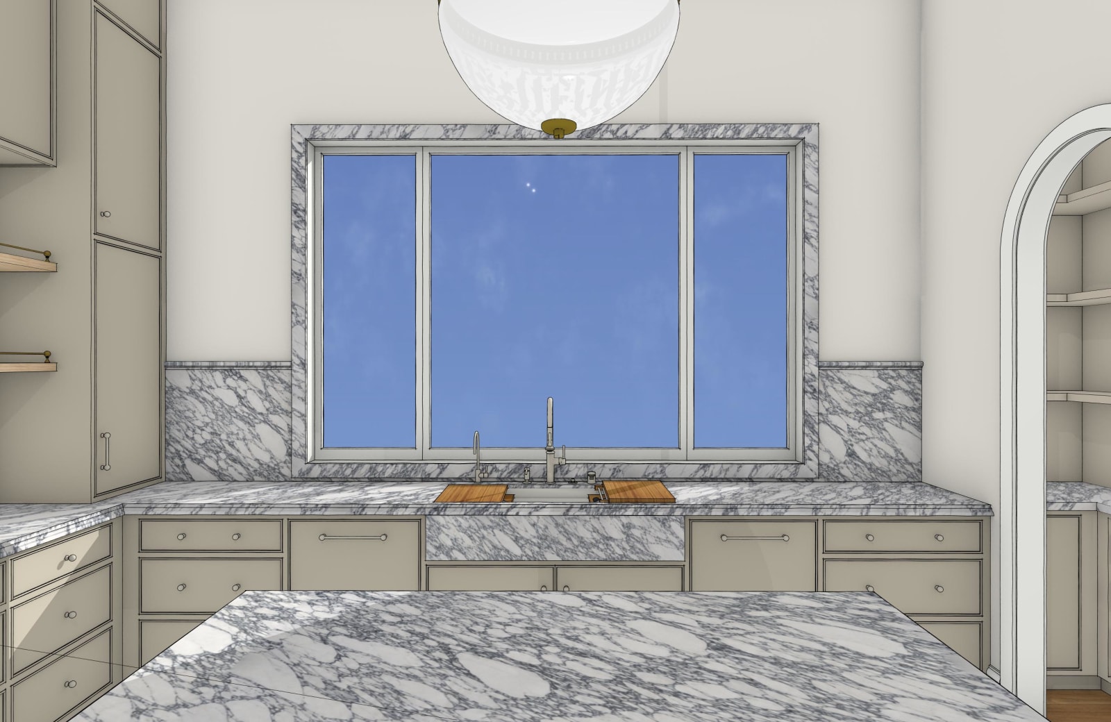 Sames Kitchen 3D view