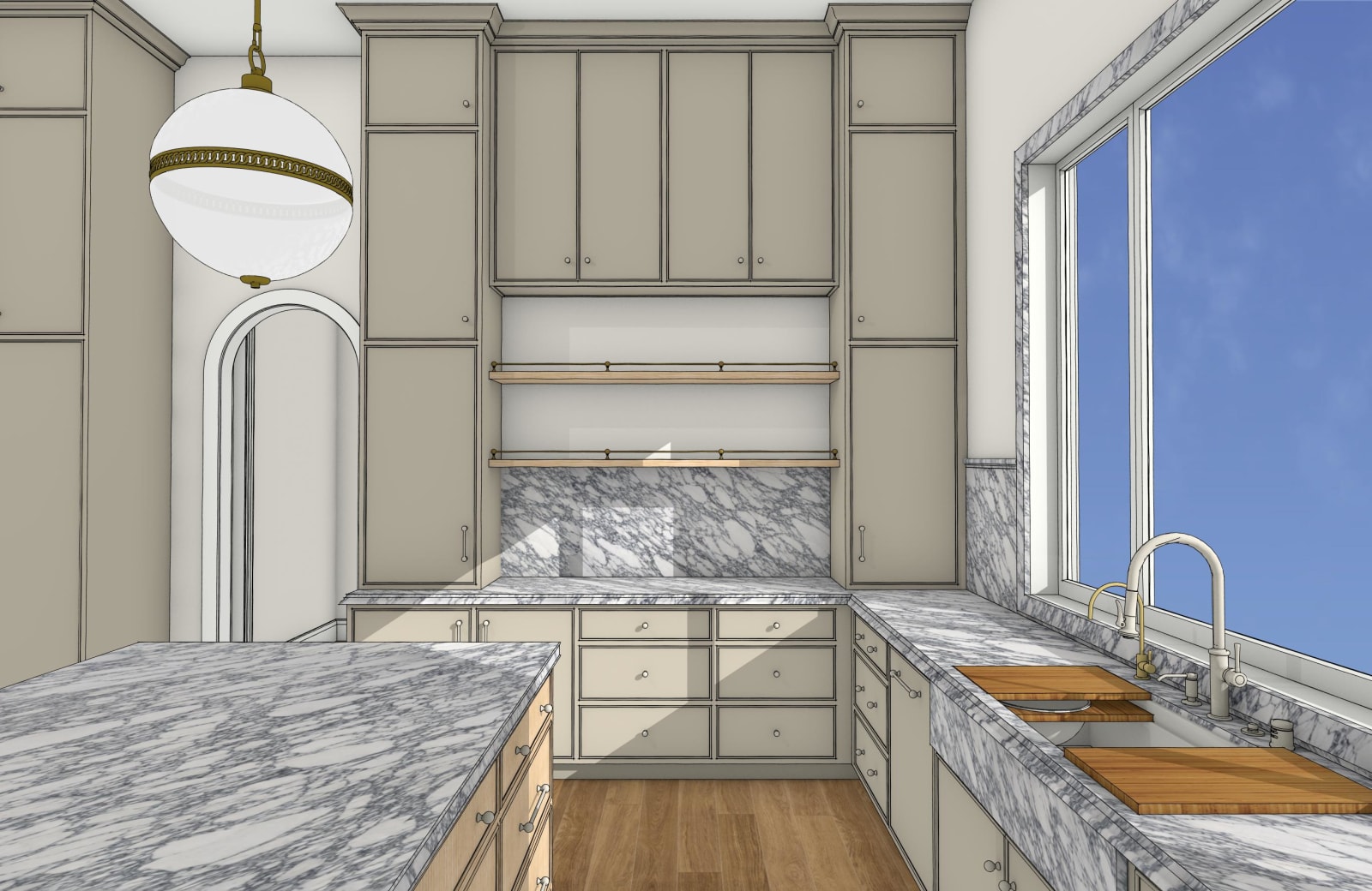 Sames Kitchen 3D view