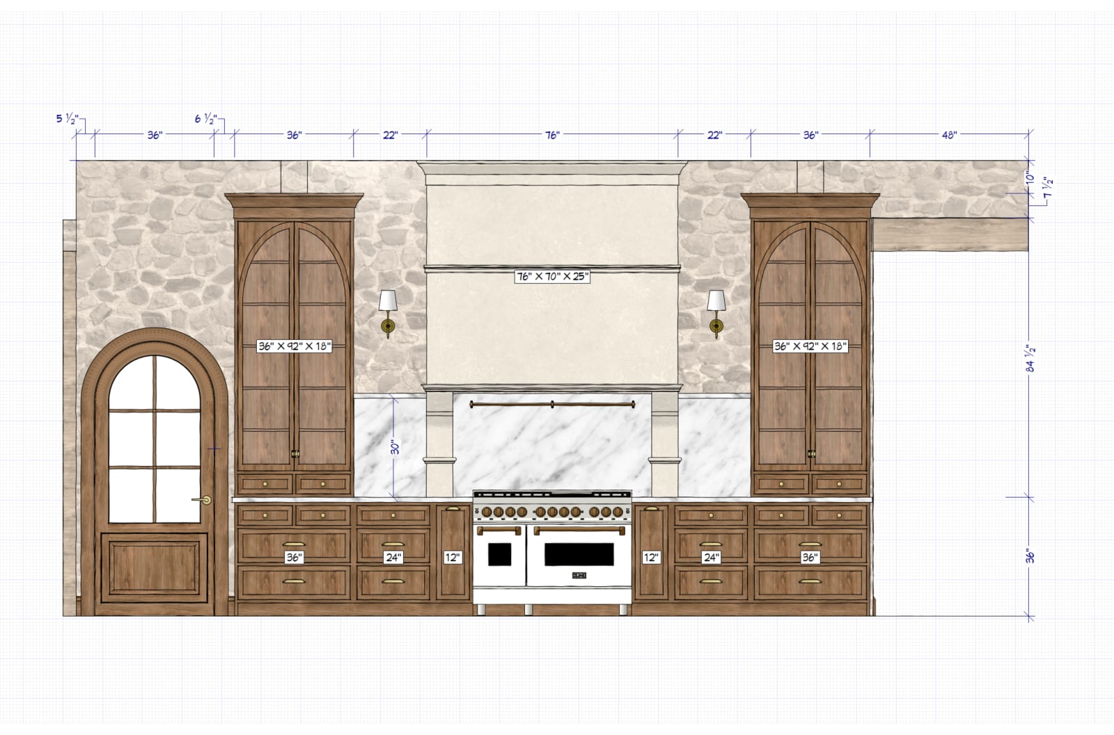 McMullin Kitchen drawing