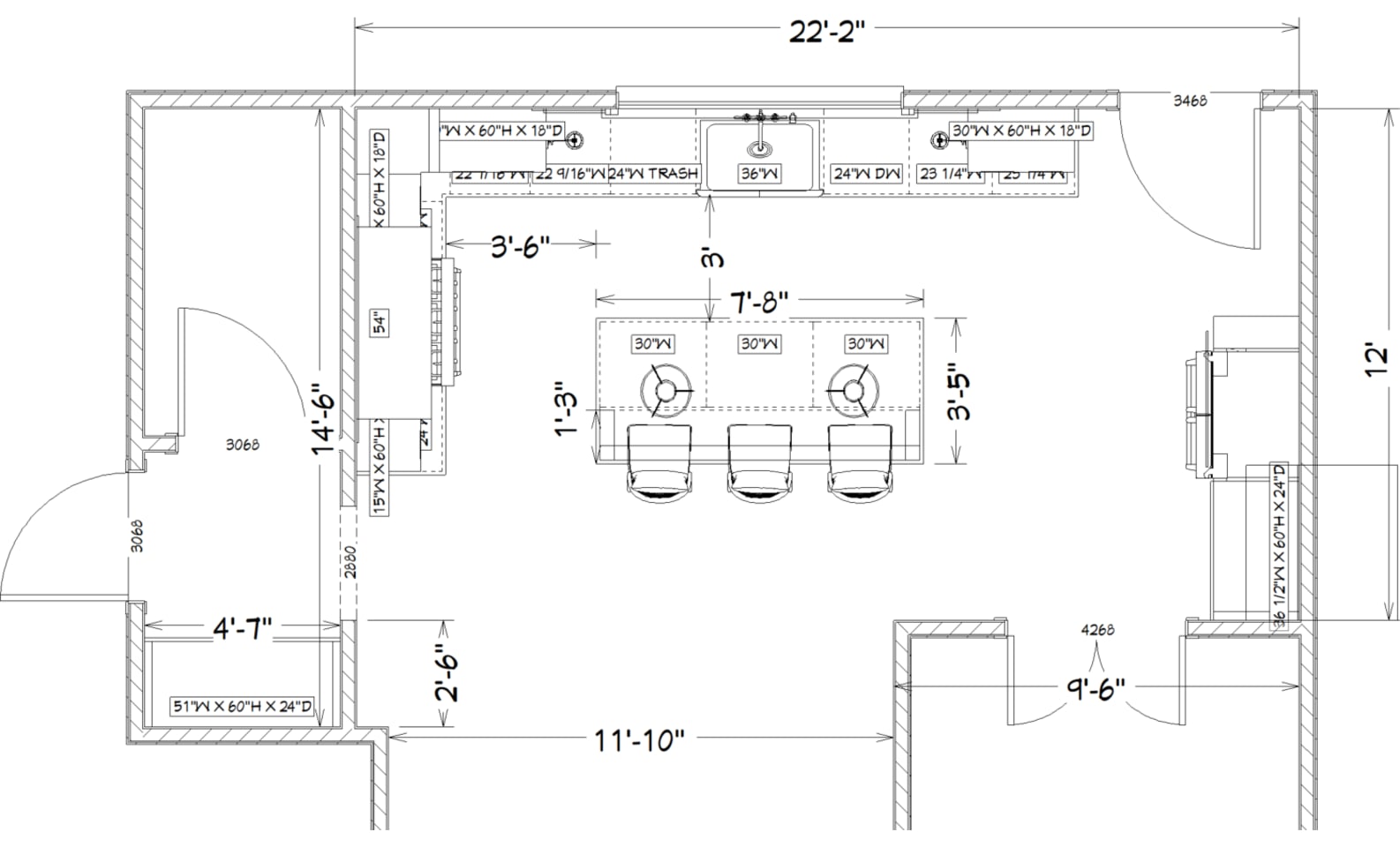 LeCroy Kitchen drawing