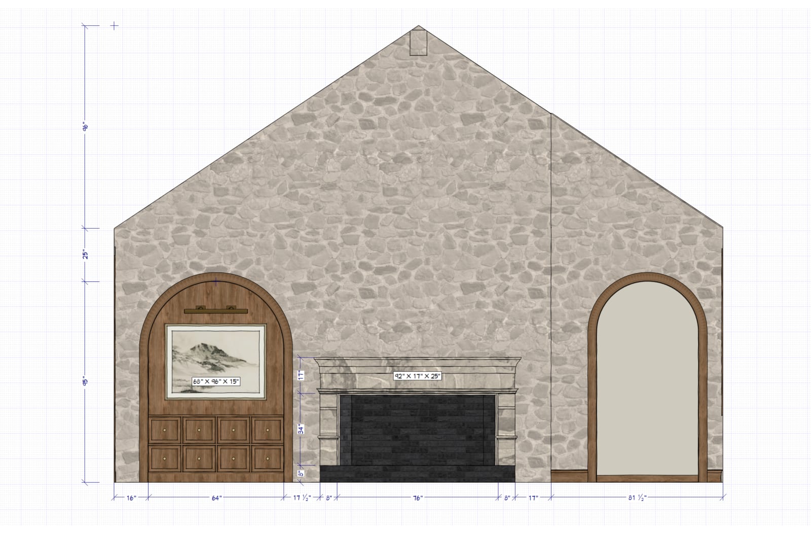 McMullin Kitchen drawing