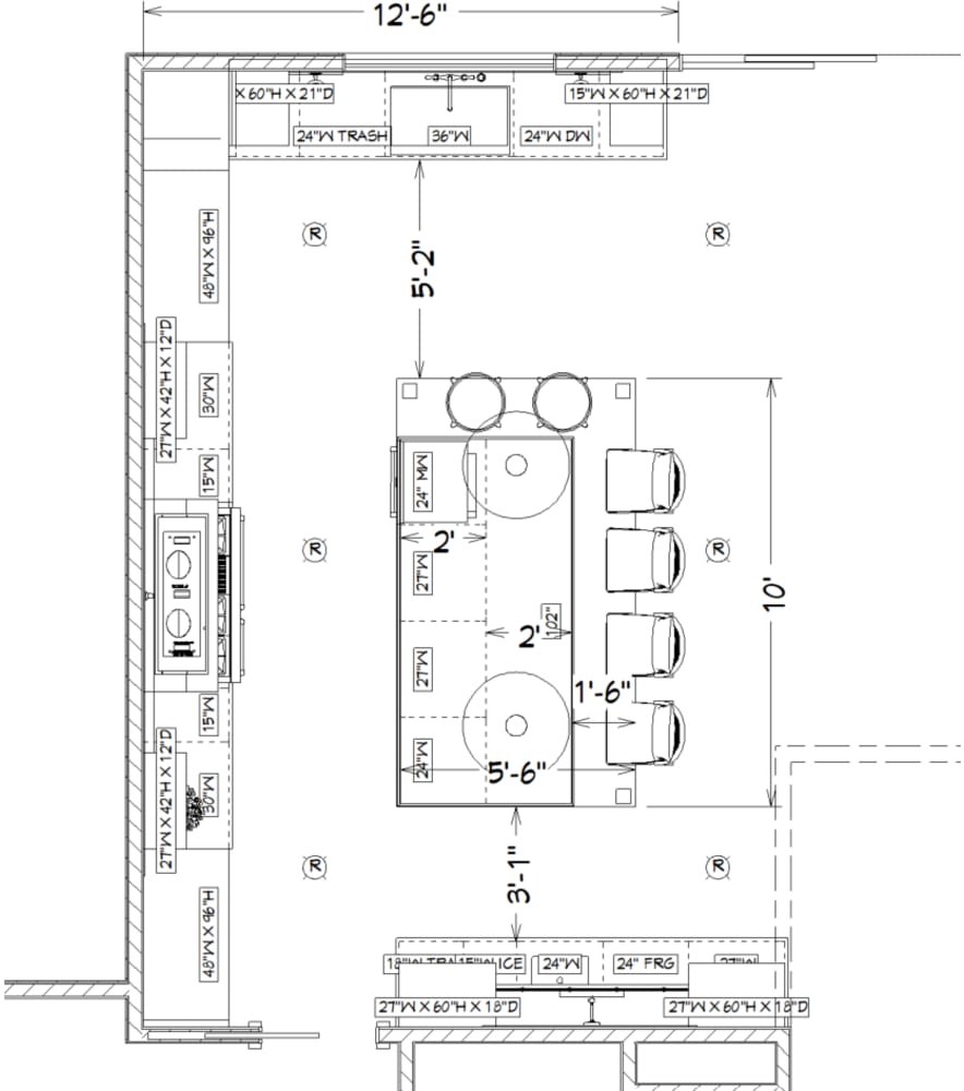 De La Torre Kitchen drawing