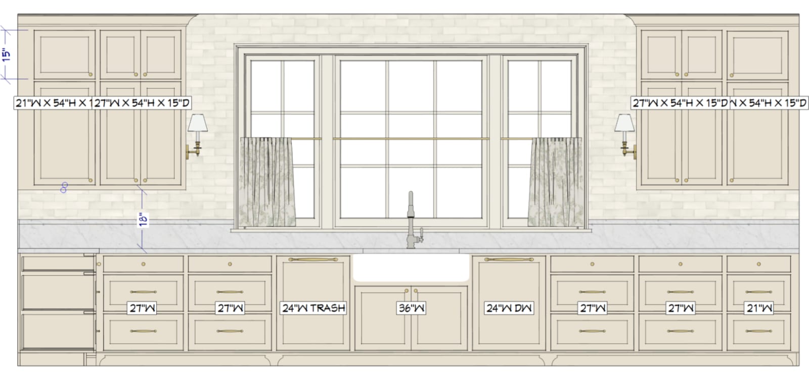 Morton Kitchen drawing