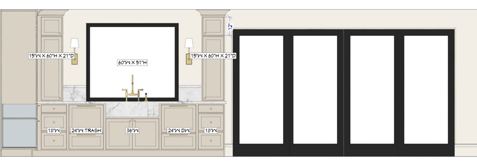 De La Torre Kitchen drawing