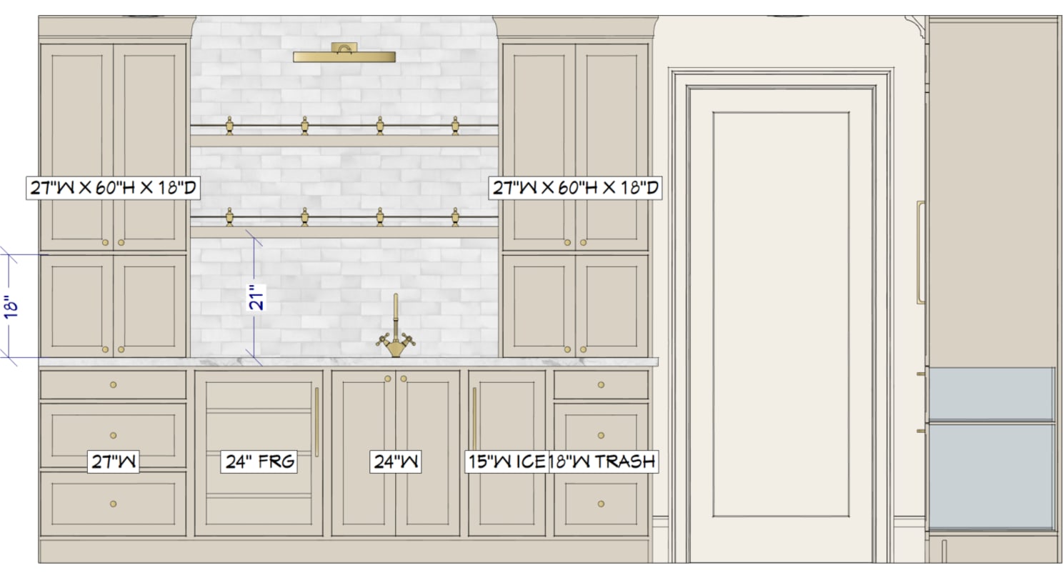 De La Torre Kitchen drawing