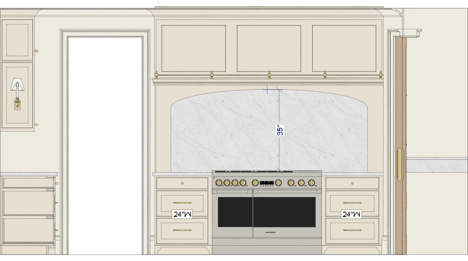 Morton Kitchen drawing