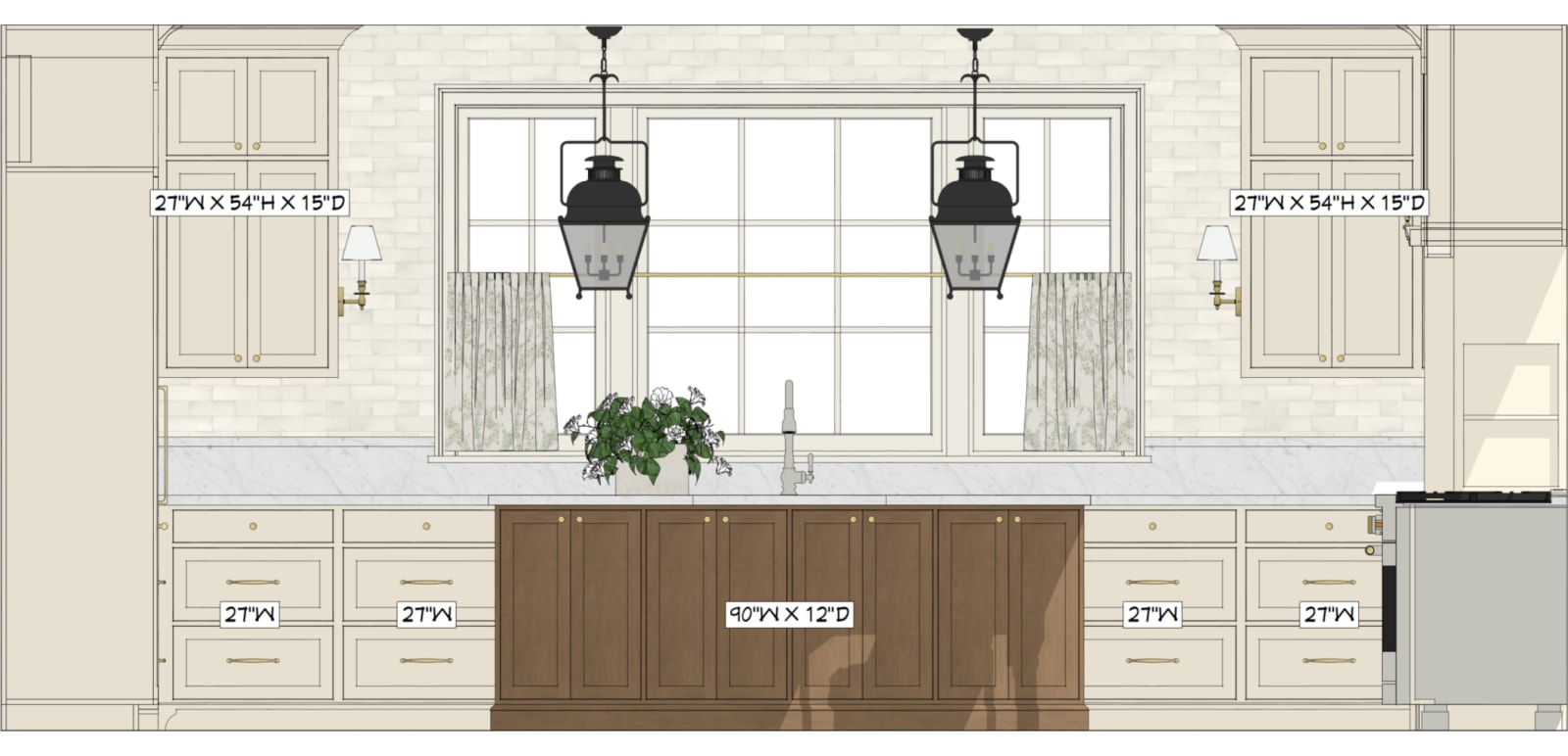 Morton Kitchen drawing