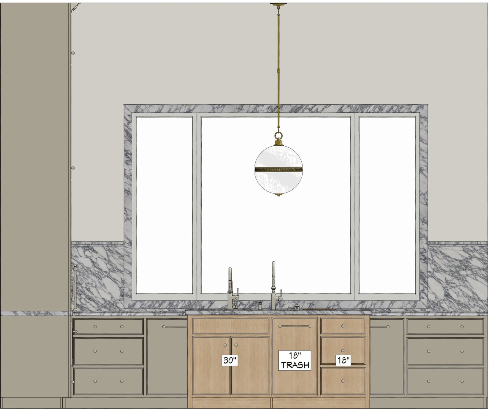 Sames Kitchen drawing
