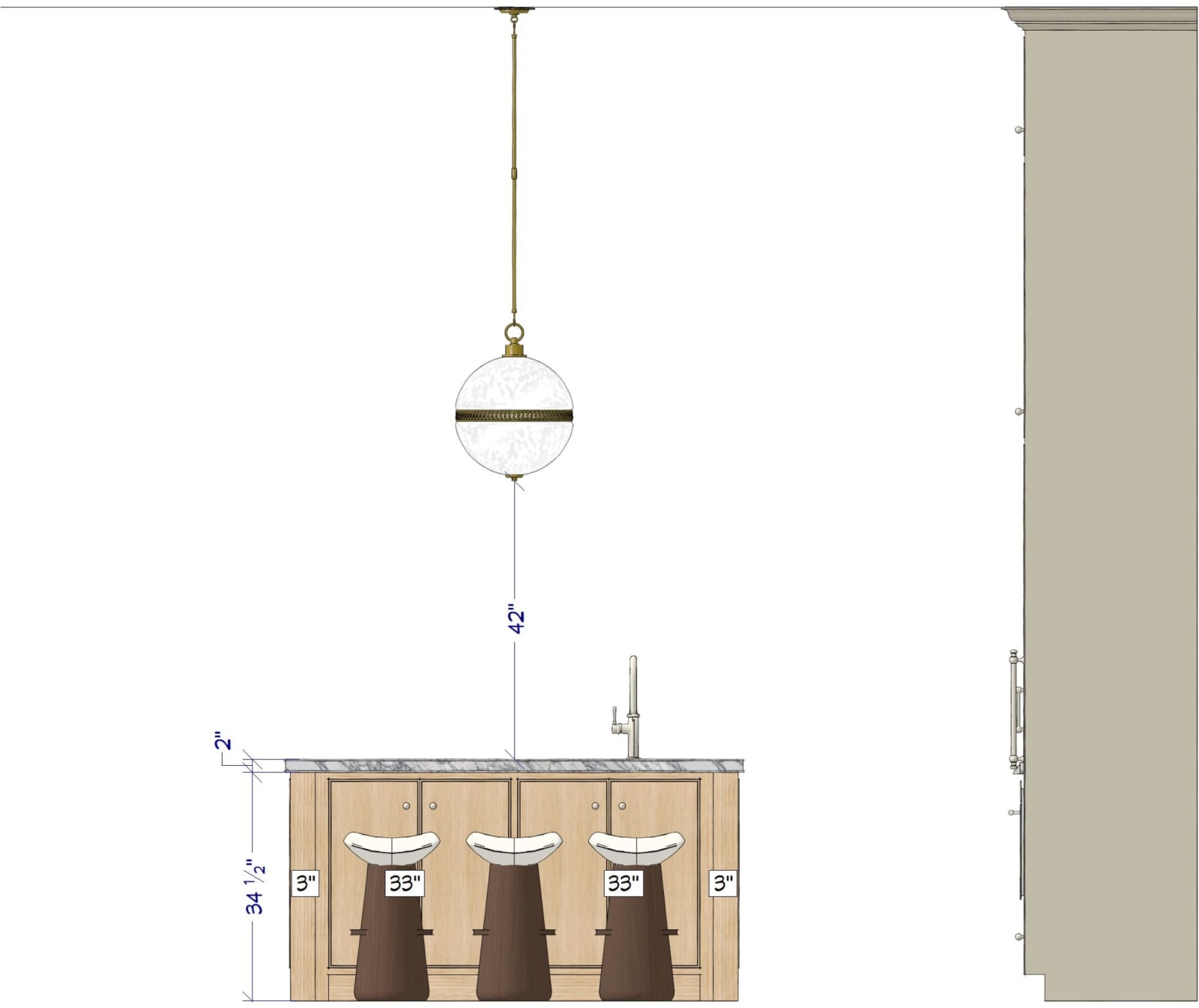 Sames Kitchen drawing