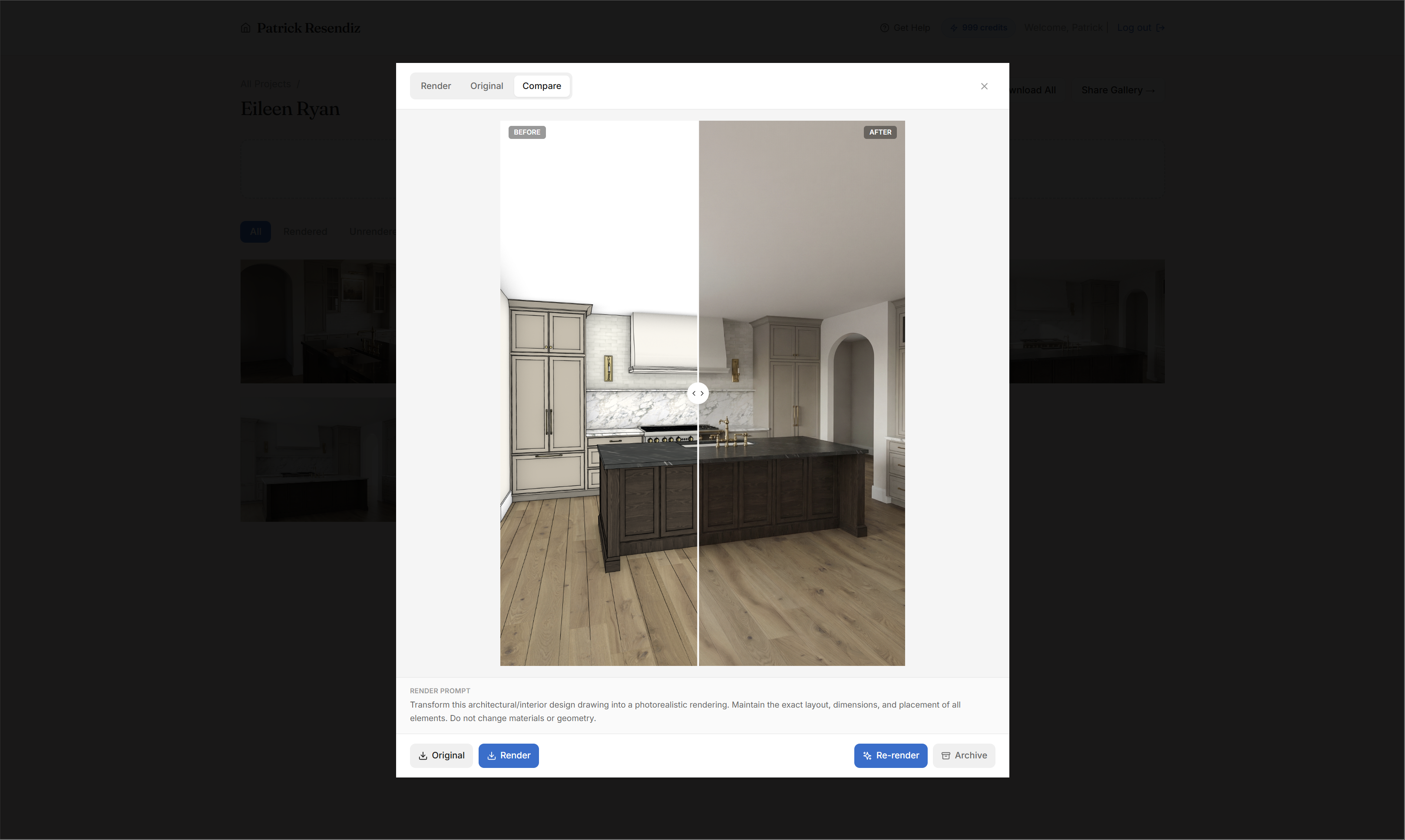 Rendering Application