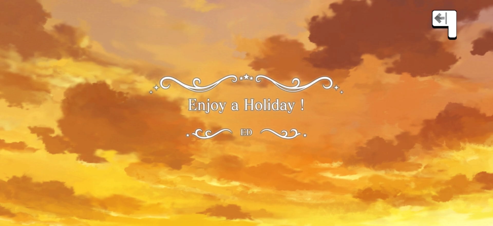 Enjoy a Holiday！ タイトルカード