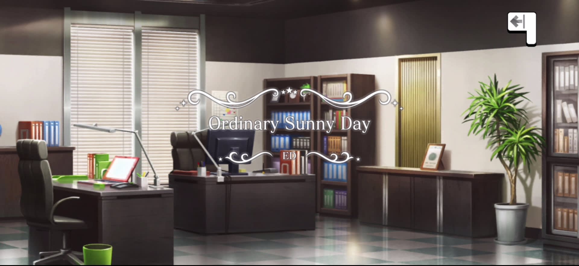 Ordinary Sunny Day タイトルカード