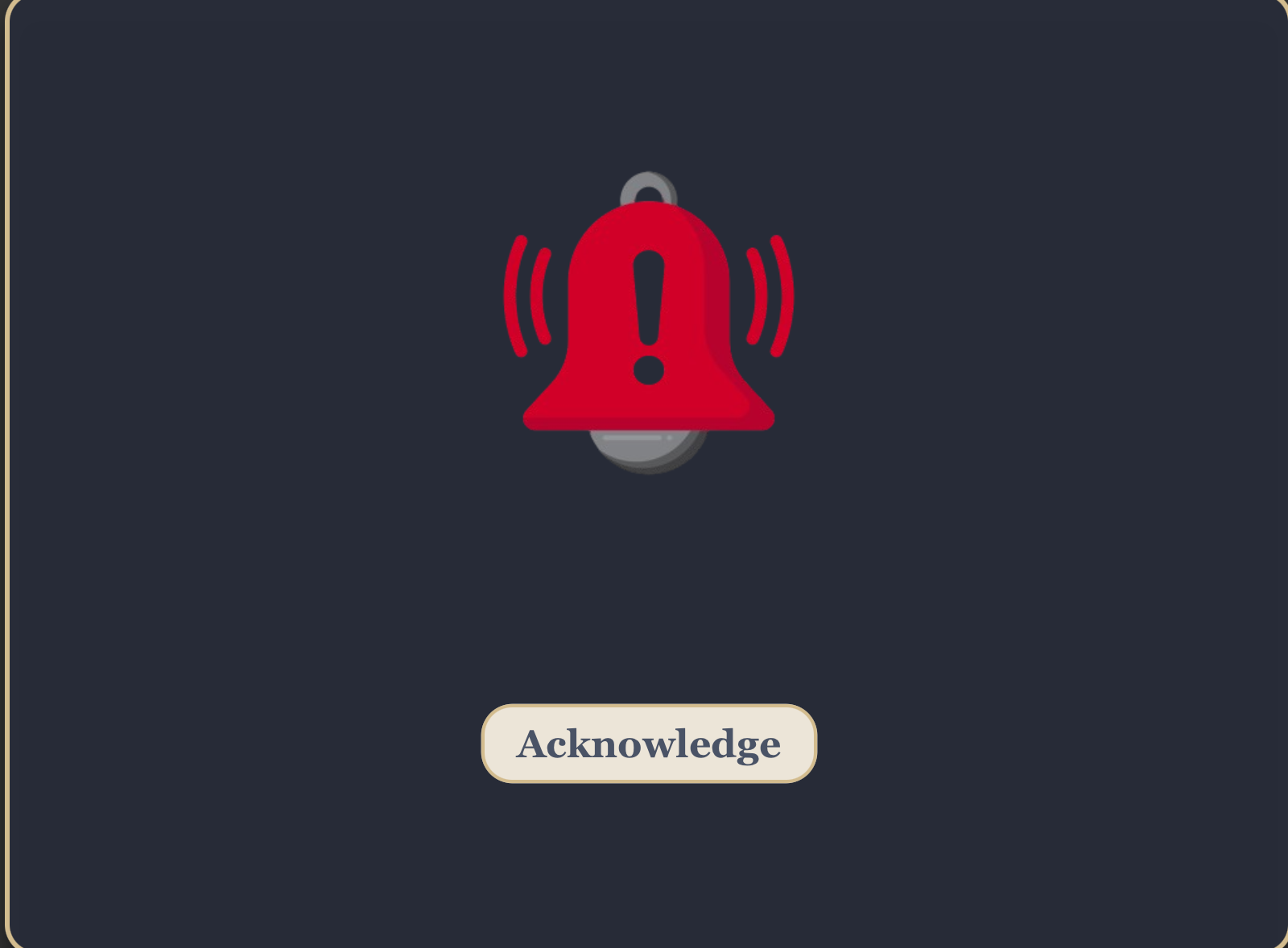 Alarm Screen