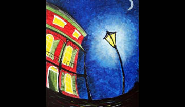 Masterpiece Painting Night Street Light Funzing
