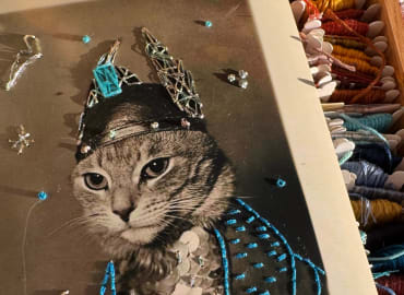 רקמה על זיכרונות – סדנה אינטימית על תצלומים, חוטים 