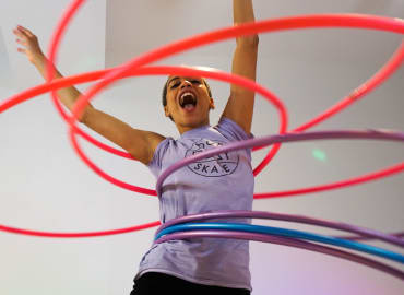 Learn Hoop Tricks at London Bridge