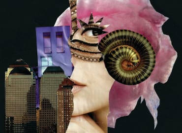 סדנת קולאז' ייחודי מתקליט ויניל