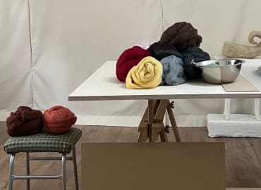 סדנת ליבוד רטוב: יריעת בד ציורית 