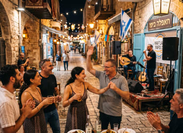 יפו בלילות – סיור של טעימות מפגשים בבתים וחפלה ביפו