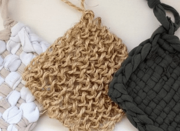 Zero waste Tawashi sponge and make up removal pads