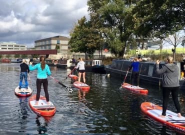 Paddle Boarding in Hackney Wick