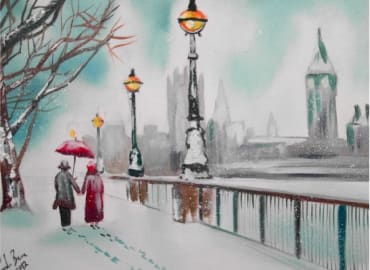 PopUp Painting: Paint London! + Glass of Wine
