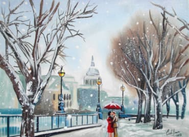 PopUp Painting: Paint London! in Canary Wharf