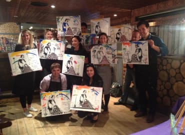 PopUp Painting: Paint like Banksy 'The Maid'! 