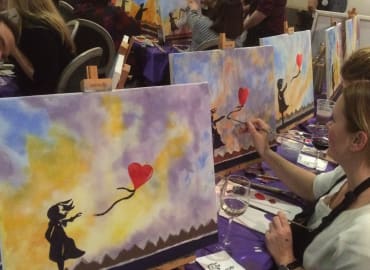 PopUp Painting: Paint like Banksy + Wine!