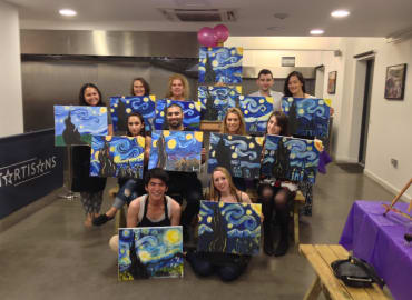 PopUp Painting: Paint Van Gogh's Starry Night + Wine!
